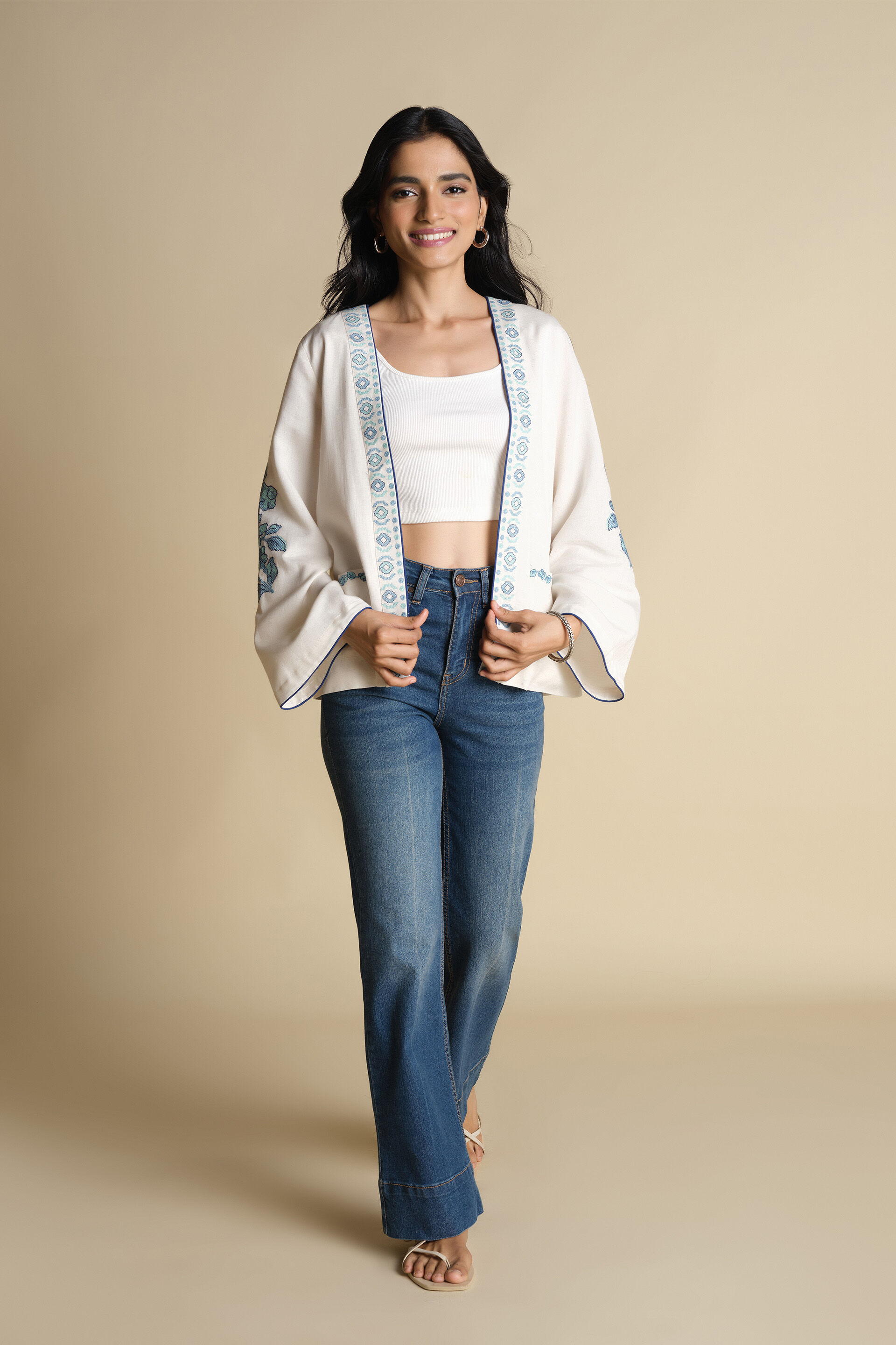 Floral whispers Jacket, Natural, image 7